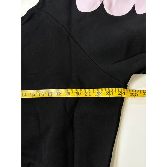 Cynthia Rowley Sunday Scallop Sweatshirt - Black/Blush - Picture 11 of 11